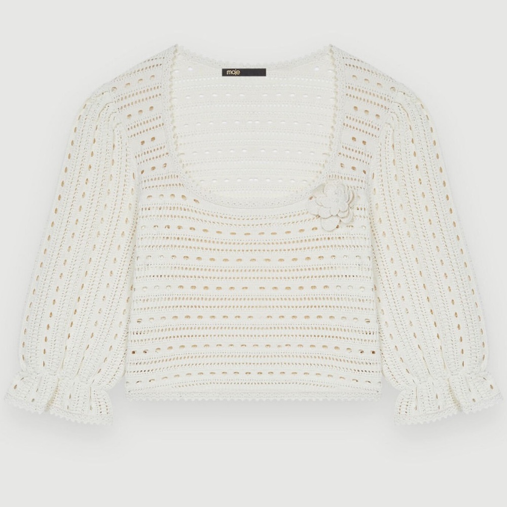 Maje - Croquet Pointelle Sweater